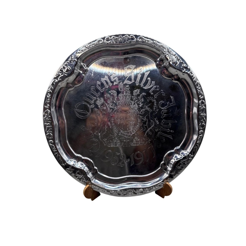 Vintage‎ Argosy Queen Elizabeth II Silver Jubilee Commemorative Tray 1952-1977 - Picture 2 of 10
